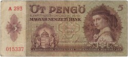 5 pengő 1939 2.