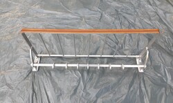 RÉGI RETRO ALUMINIUM KALAPTARTÓS ELŐSZOBA FOGAS, RUHAFOGAS, KABÁT AKASZTÓ - ALKUDHATÓ!