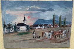 Szignózott festmény / 1 Ft-ról,nincs minimálár