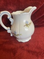 Zsolnay Milk Jug with Blue Flower Pattern