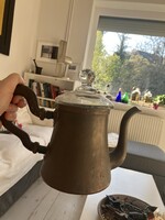 Antik kanna üvegtetővel eladó