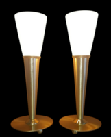 Modern design Wofi réz fáklya asztali lámpa. 2db.  Alkudható.