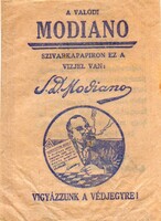 Zacskó, tasak: MODIANO. (reklám)