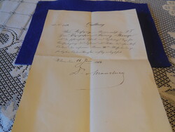 Nyugta =  Qittung  1914 ből , Császári és Kir. mélynyomott pecséttel