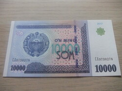 Üzbegisztán    10.000   Som  2017  Hajtalan