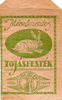 Zacskó, tasak: tojásfesték. (reklám)