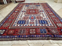 Kazak motívumos 204x300 kézi gyapjú perzsa szőnyeg BFZ815