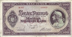 100 pengő 1945 1. alacsony sorszám