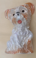 Asztali porcelán lámpa test 10 - kutya parfümlámpa párologtató aromalámpa irizáló búra 20x12x12cm
