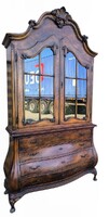 Barokk-chippendale  vitrin,