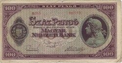 100 pengő 1945 3. alacsony sorszám