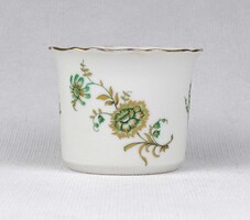 1U435 Régi Aquincum, aranyozott porcelán mini kaspó 4.7 cm