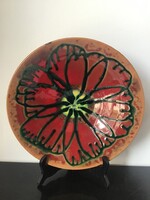Retro kerámia falitányér 28cm.