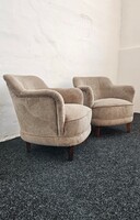 Weisz / Vince Pál tervezése, Mid century Fotelek restaurálva, fekete diófa lábakkal, 1947-48'