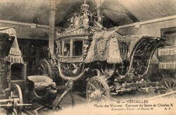 Képeslap:  Versailles, hintó.