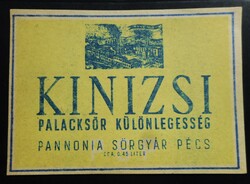 Régi sörös italcíme (Pannónia Sörgyár, Pécs) szép állapotban