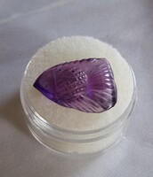 Valodi AAA 5.85Ct Termeszetes Faragott Ametiszt Drágakő Hal