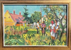 Doór Ferenc / Gyümölcsszedők