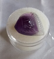 Valodi 5.90Ct Termeszetes Faragott Ametiszt Hal Drágakő