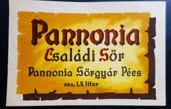 Régi sörös italcíme (Pannónia Sörgyár, Pécs) szép állapotban