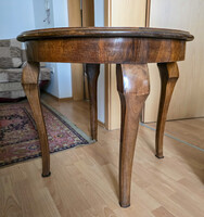 Art deco stílusú kerek kisasztal