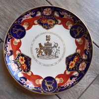 Csodás Mason's porcelán limitált hercegi esküvői emléktányér (20,5 cm)