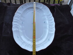 Herendi 38 cm X 28 cm Színes virág+ kosár mintás szegéllyel  pecsenyés tál