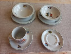Lengyel porcelán gyermek étkészlet Lubjana jelzéssel