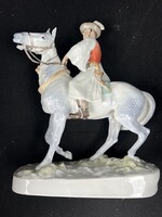 Herendi Csikós lovon.Nagyméretű.40cm.