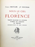 Sous le ciel de Florence - számozott bibliofil művészi kiadvány Firenzéről, 1925