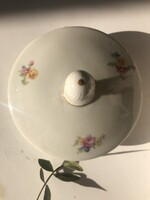 Porcelán teáskanna vagy cukortartó tető, fedél