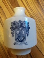 Hódmezővásárhely címeres feliratú váza Alföldi porcelán