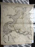 Antique map: Asia – F. W. Streit, Leipzig, 1826, hand-colored copper engraving, in German