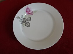 Alföldi porcelán, rózsa mintás kistányér, átmérője 19 cm. Jókai