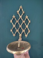 Mid-Mid-century brutalista bronz fali gyertyatartó
