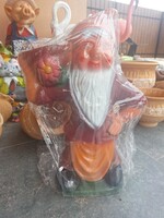 Nagyméretű kerti törpe kaspóval. 45cm magas Új termék