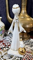 AQUINCUM Ősz Szabó Antónia tervezte porcelán békakirálylány 21 cm