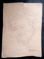 Férfiportré - grafit (38x28 cm)