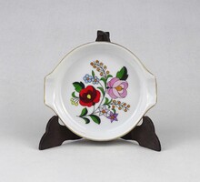1V145 Jelzett, aranyozott, kalocsai mintás porcelán hamutál