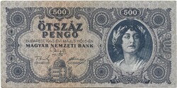 500 pengő 1945 Hibás "N" betű 2. elcsúszott elő és hátlapi nyomat alacsony sorszám