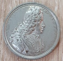 Vestner, VI. Károly, 1711-1740. pozsonyi koronázása 1712 ón emlékérem