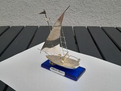 1,-Ft Gyönyörű 925 ezüst vitorlás hajó