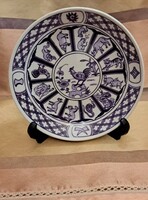 Kakasos porcelán tányér, falitányér (M5475)