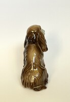 Zsolnay kutya porcelán (spániel)