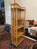 NAGYMÉRETŰ FONOTT BAMBUSZ, RATTAN POLC 171 CM X 60 X 30 CM