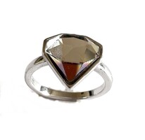 Ezüst Swarovski kristály köves gyűrű 59M