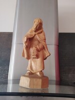 Faragott fa szerzetes lámpással