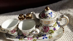 Porcelán mini kávéskészlet saját dobozában