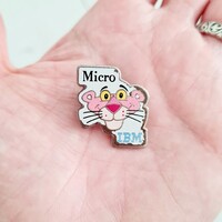 Retró Pink Panther Microsoft IBM kitűző