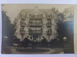 Antik képeslap Villa Luisenheim a Dolomitokkal Mór-ra küldve 1910-ben